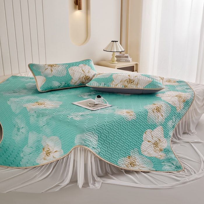 91家纺网 家纺一手货源 找家纺 （总）羽梦家纺 2026新款冰柔丝乳胶床裙款凉席