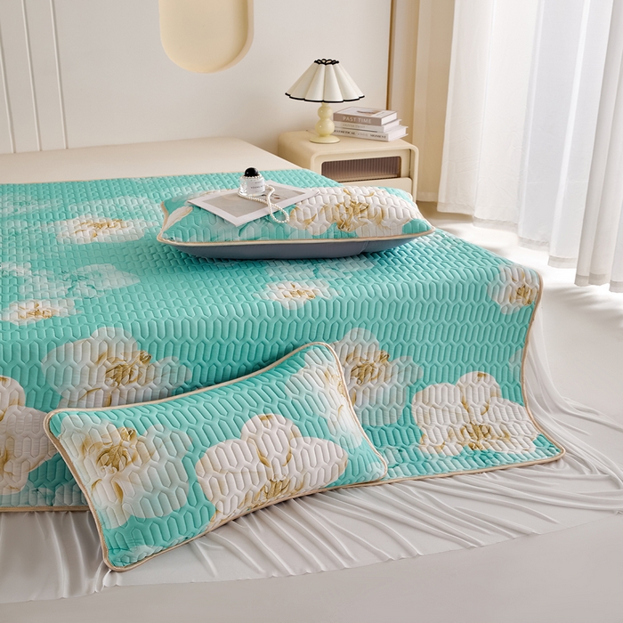 91家纺网 家纺一手货源 找家纺 （总）羽梦家纺 2026新款冰柔丝乳胶床裙款凉席