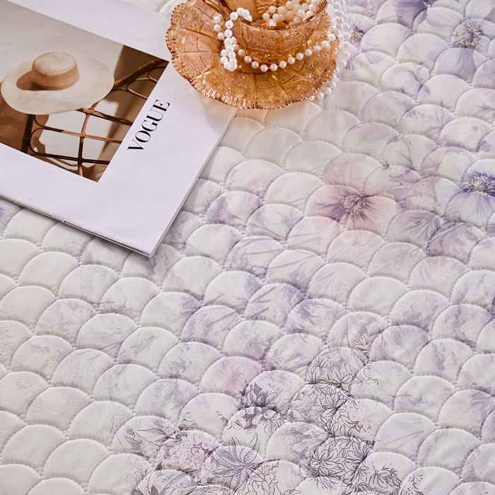 91家纺网 家纺一手货源 找家纺 羽梦家纺 2026新款凉席硅胶席子 雾岛听花