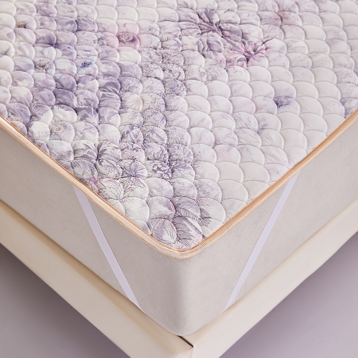 91家纺网 家纺一手货源 找家纺 羽梦家纺 2026新款凉席硅胶席子 雾岛听花