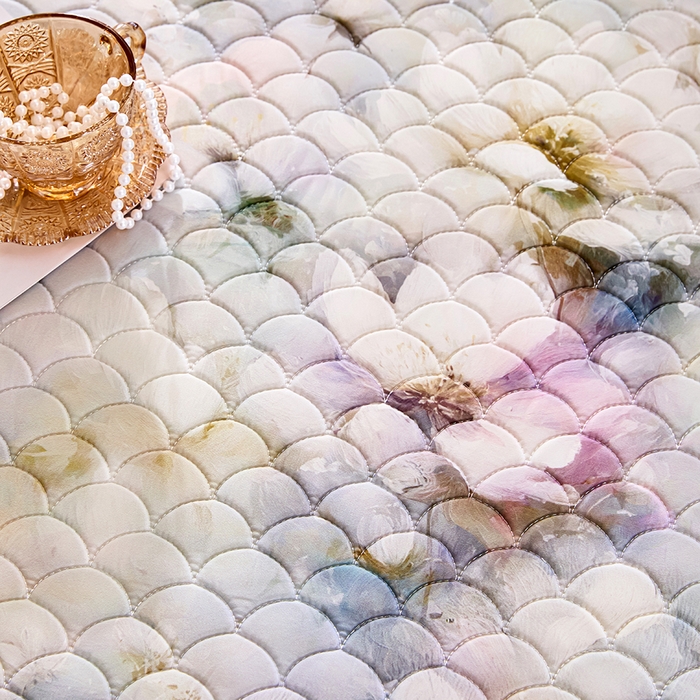 91家纺网 家纺一手货源 找家纺 羽梦家纺 2026新款凉席硅胶席子 雾里看花