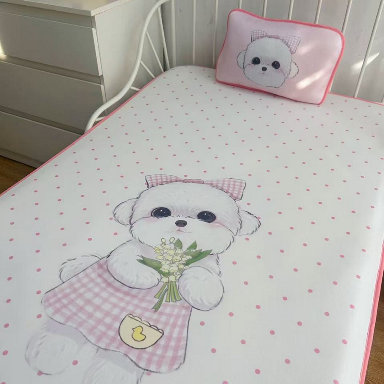 91家纺网 家纺一手货源 找家纺 （总）美乐迪家纺 2026新款儿童水光冰丝凉席席子凉席