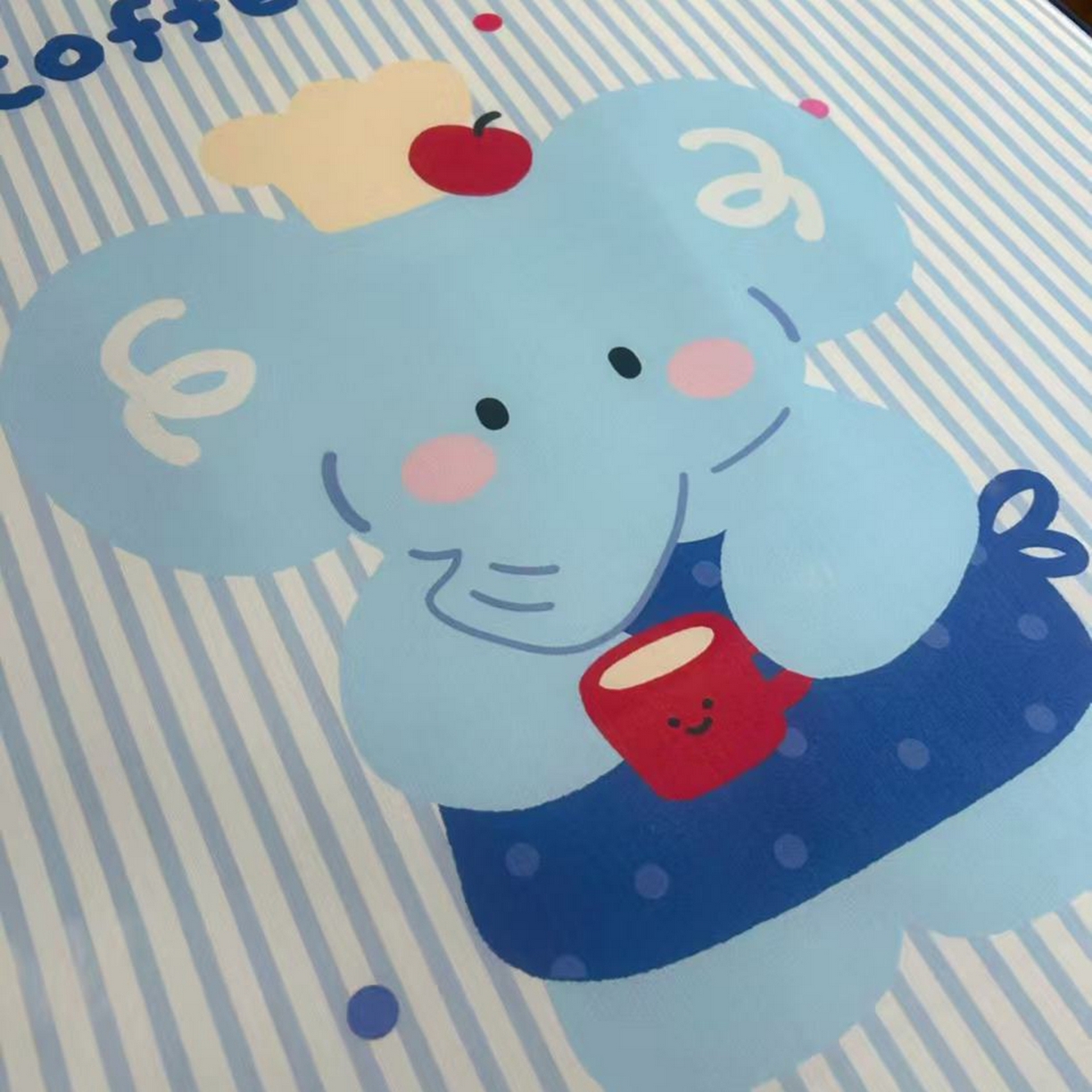 91家纺网 家纺一手货源 找家纺 美乐迪家纺 2026新款儿童水光冰丝凉席席子凉席 大象