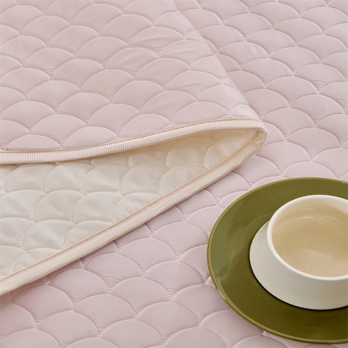 91家纺网 家纺一手货源 找家纺 羽梦家纺 2026新款凉席硅胶席子 柔云粉