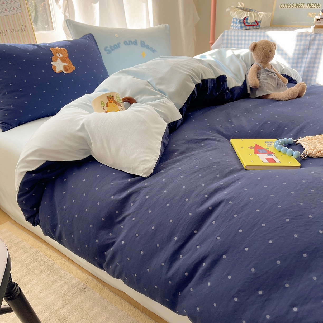 91家纺网 家纺一手货源 找家纺 韩都家居 2026春夏新款亲肤舒适毛巾绣四件套（包含买家秀原图） 许愿熊