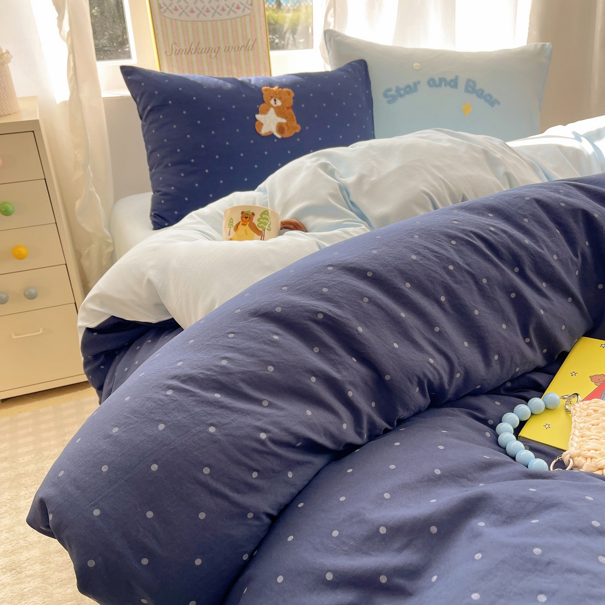 91家纺网 家纺一手货源 找家纺 韩都家居 2026春夏新款亲肤舒适毛巾绣四件套（包含买家秀原图） 许愿熊