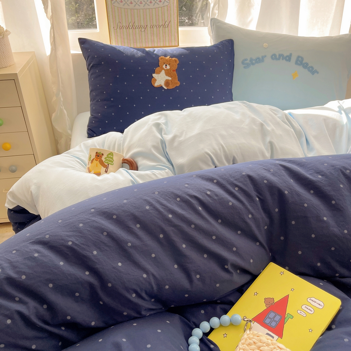 91家纺网 家纺一手货源 找家纺 韩都家居 2026春夏新款亲肤舒适毛巾绣四件套（包含买家秀原图） 许愿熊