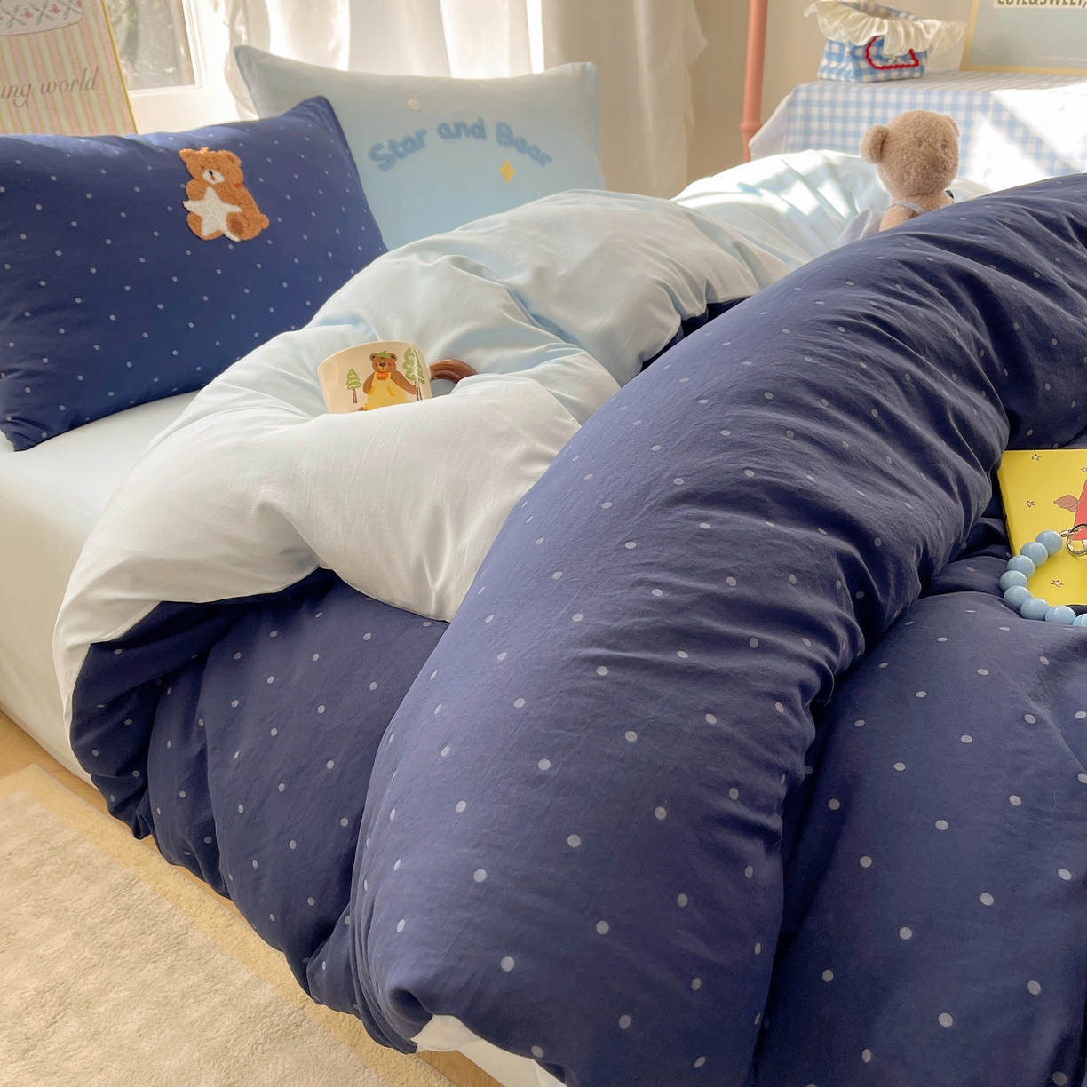 91家纺网 家纺一手货源 找家纺 韩都家居 2026春夏新款亲肤舒适毛巾绣四件套（包含买家秀原图） 许愿熊