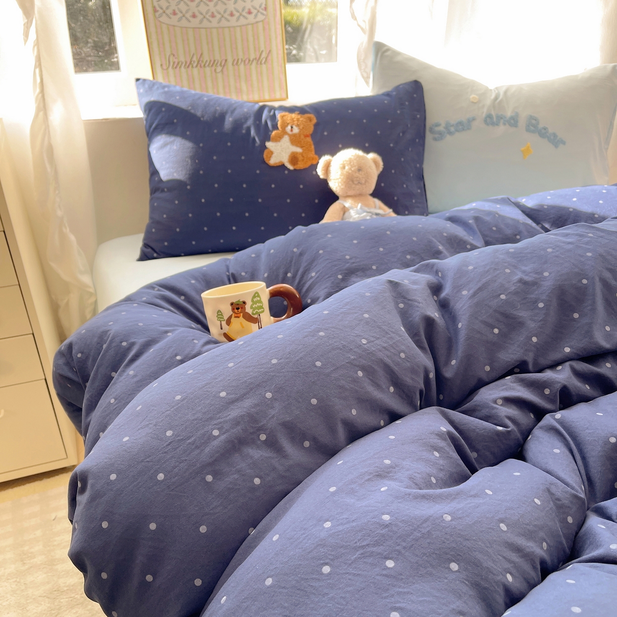 91家纺网 家纺一手货源 找家纺 韩都家居 2026春夏新款亲肤舒适毛巾绣四件套（包含买家秀原图） 许愿熊