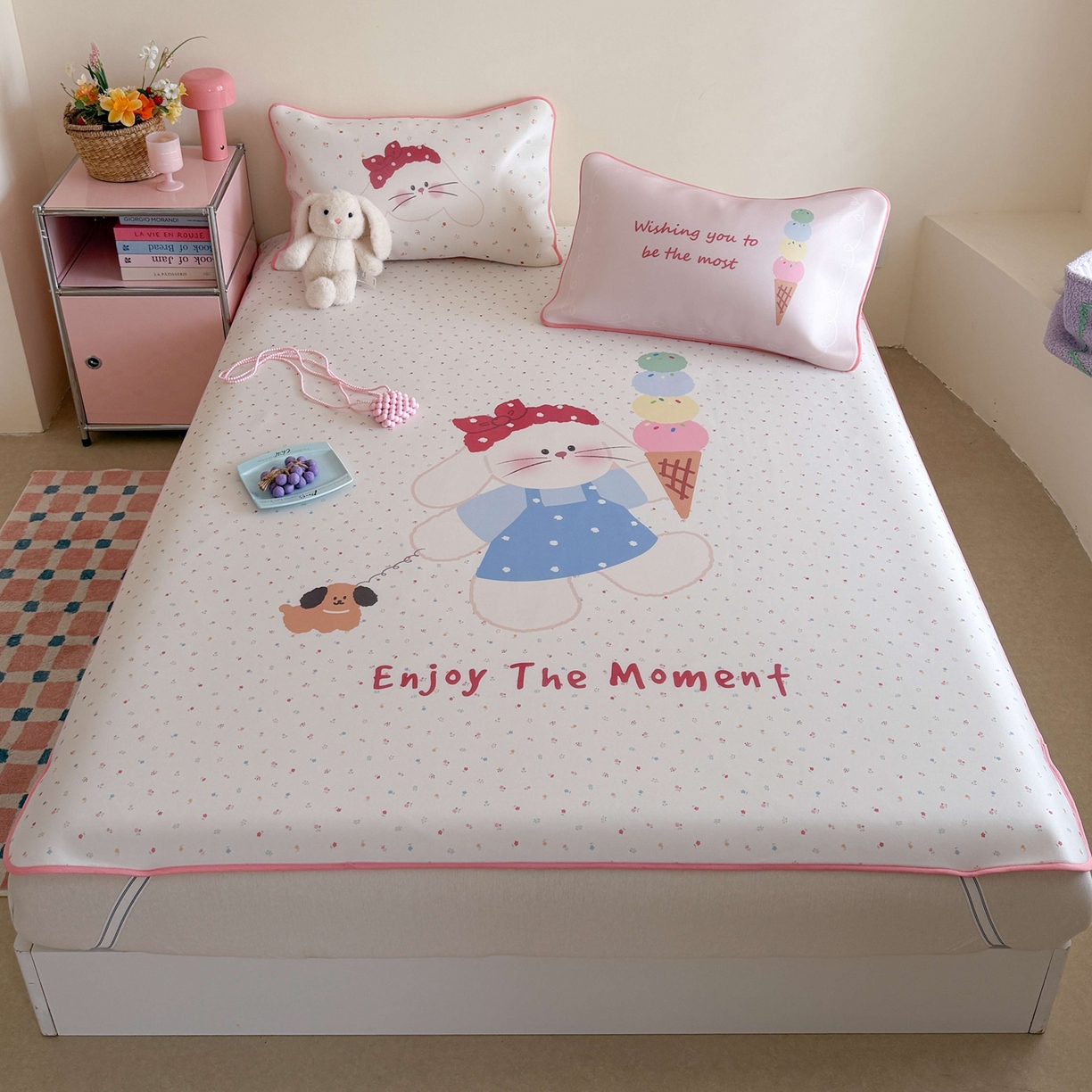 91家纺网 家纺一手货源 找家纺 （总）美乐迪家纺 2026新款大版水光冰丝凉席席子凉席