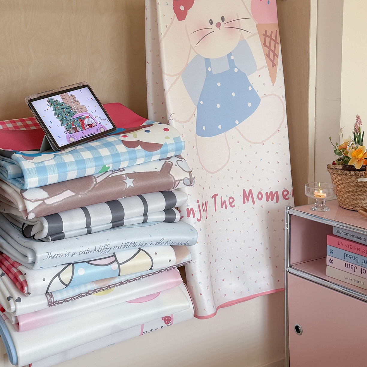 91家纺网 家纺一手货源 找家纺 （总）美乐迪家纺 2026新款大版水光冰丝凉席席子凉席