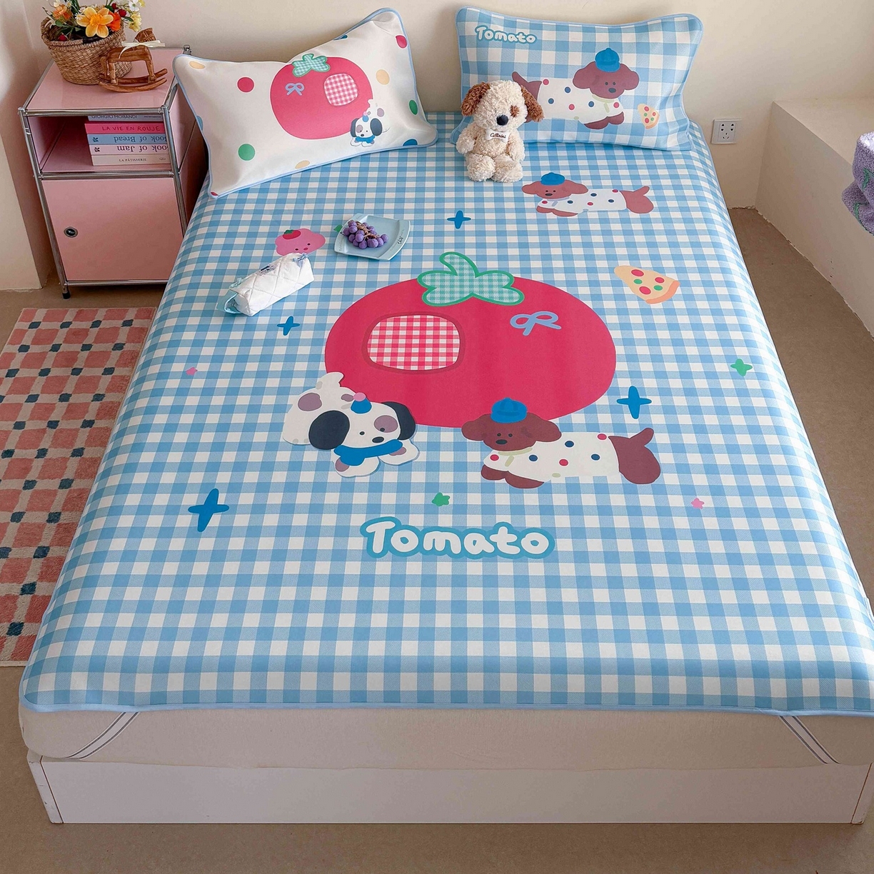 91家纺网 家纺一手货源 找家纺 （总）美乐迪家纺 2026新款大版水光冰丝凉席席子凉席