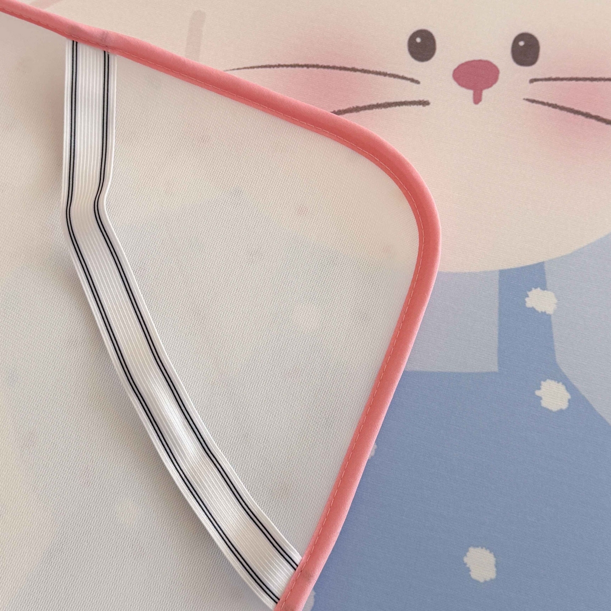 91家纺网 家纺一手货源 找家纺 美乐迪家纺 2026新款大版水光冰丝凉席席子凉席 冰淇淋小兔