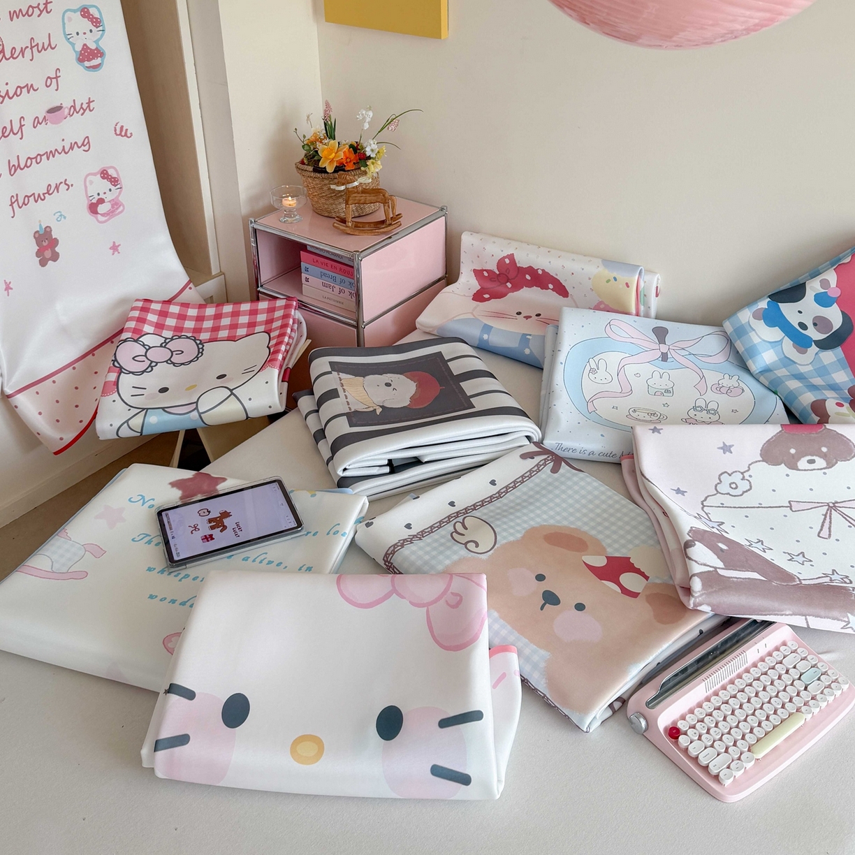 91家纺网 家纺一手货源 找家纺 （总）美乐迪家纺 2026新款大版水光冰丝凉席席子凉席