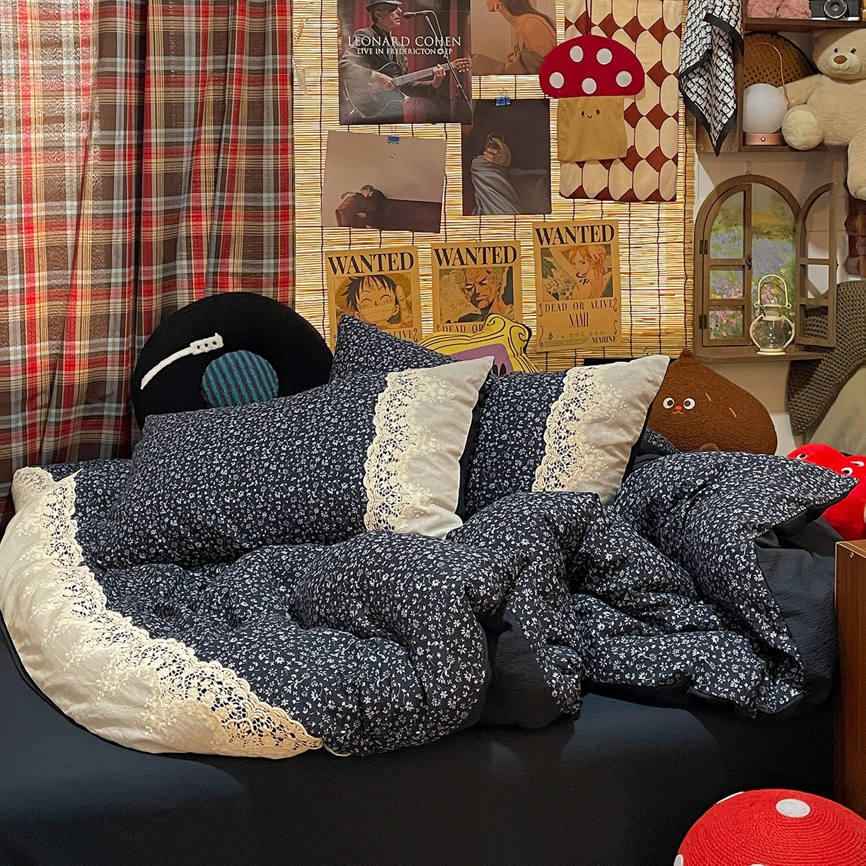 91家纺网 家纺一手货源 找家纺 （总）水墨江南 2026新款甜美复古花边四件套