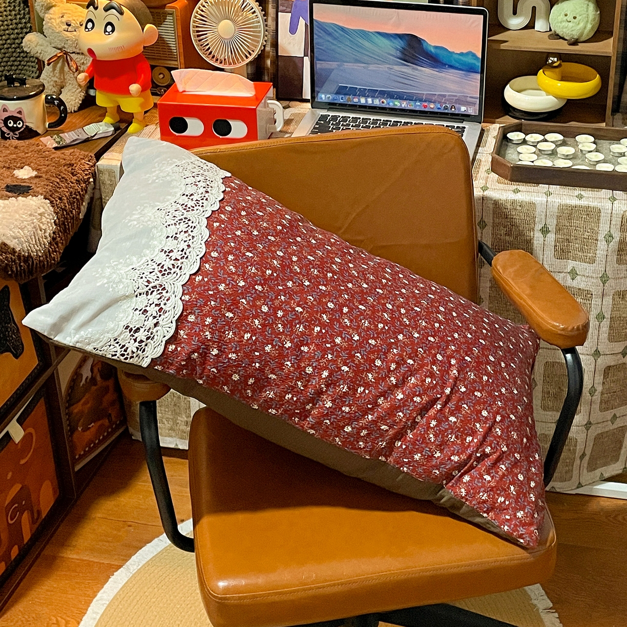 91家纺网 家纺一手货源 找家纺 水墨江南 2026新款甜美复古花边四件套 复古花边-樱绯