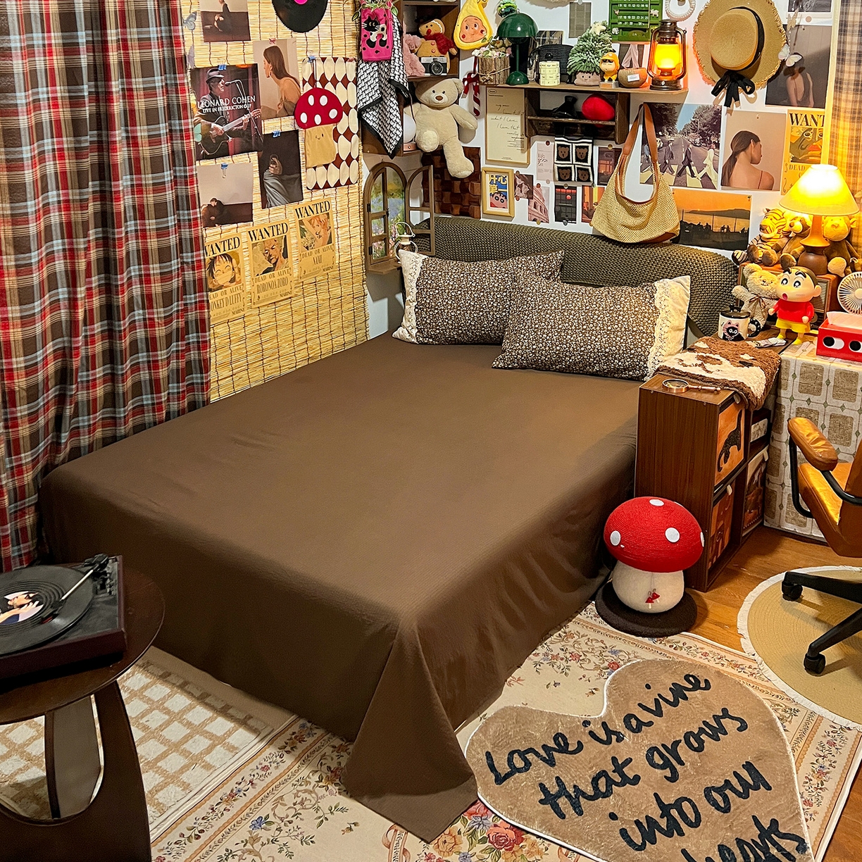 91家纺网 家纺一手货源 找家纺 水墨江南 2026新款甜美复古花边四件套 复古花边-芷棕