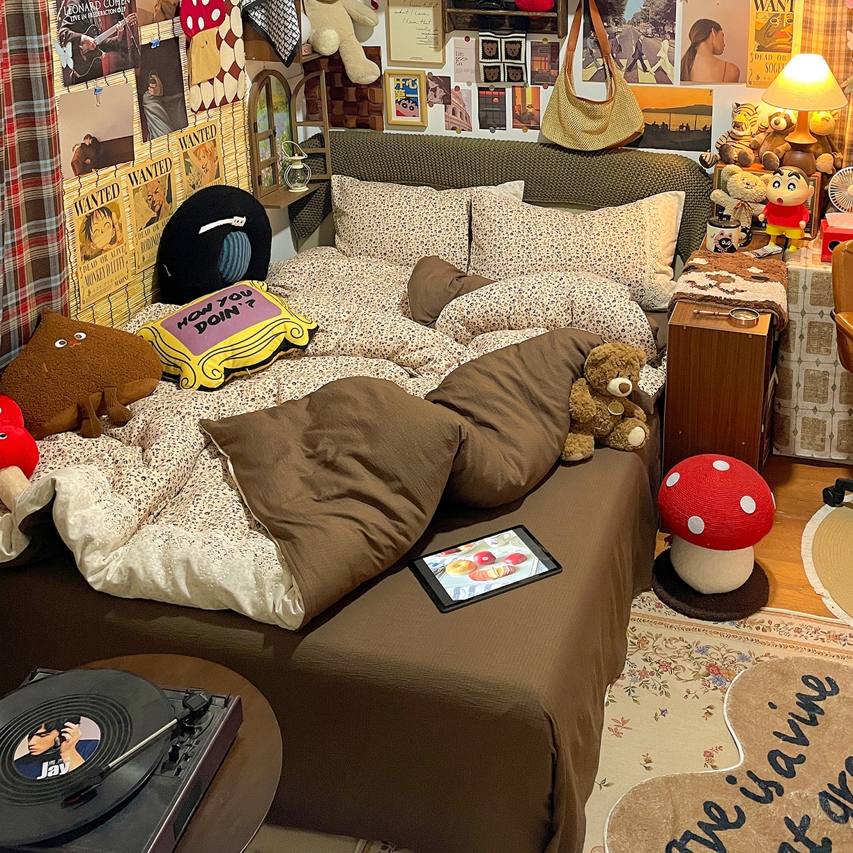 91家纺网 家纺一手货源 找家纺 水墨江南 2026新款甜美复古花边四件套 复古花边-浅棠