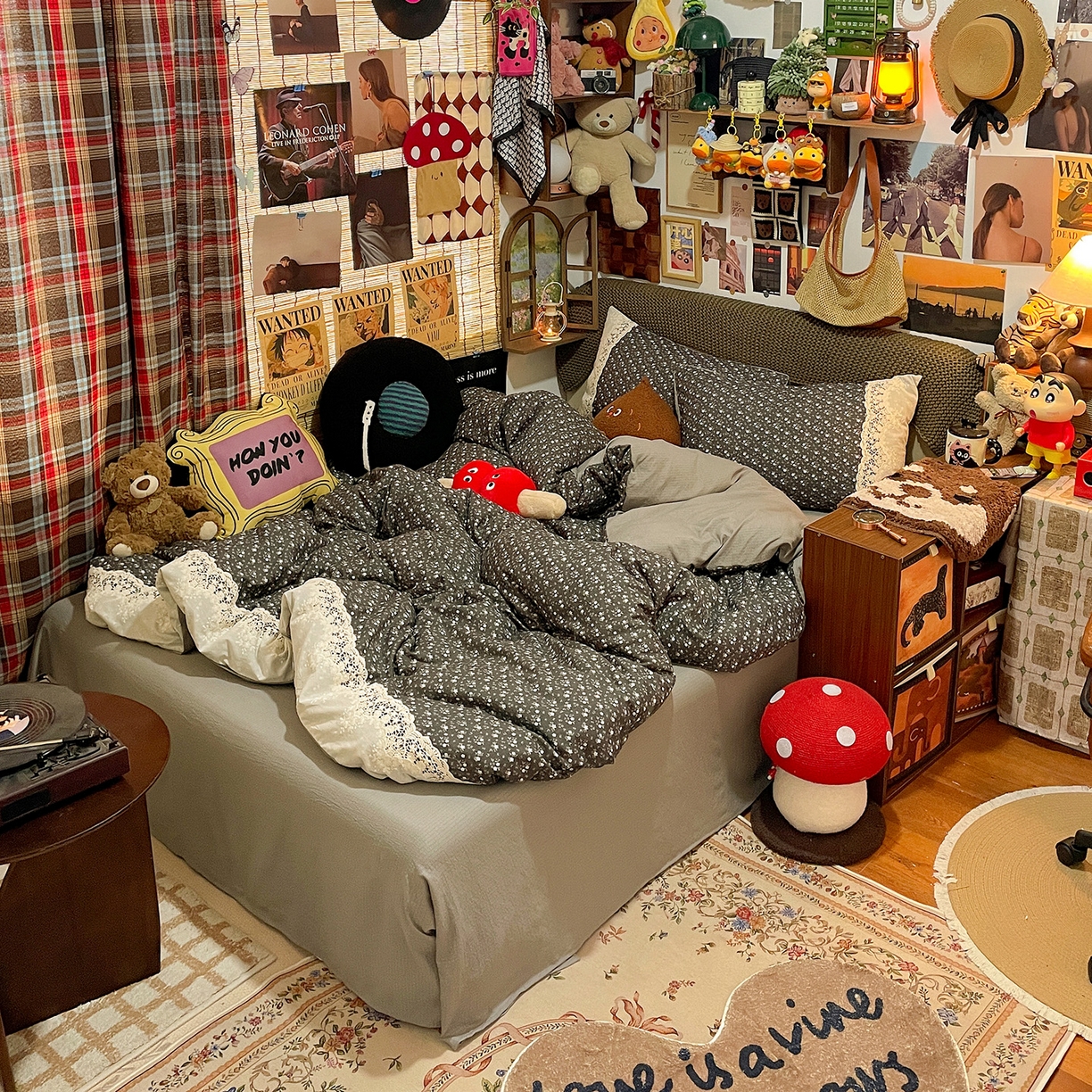 91家纺网 家纺一手货源 找家纺 水墨江南 2026新款甜美复古花边四件套 复古花边-青岚