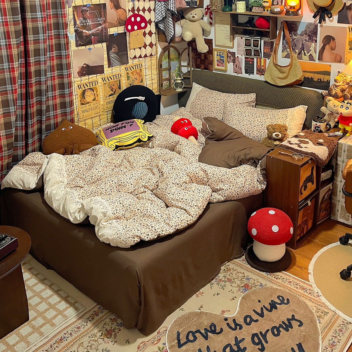 91家纺网 家纺一手货源 找家纺 水墨江南 2026新款甜美复古花边四件套 复古花边-浅棠