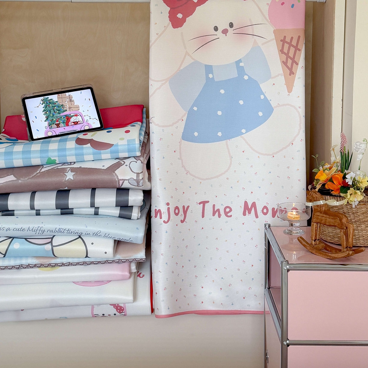 91家纺网 家纺一手货源 找家纺 （总）美乐迪家纺 2026新款大版水光冰丝凉席席子凉席