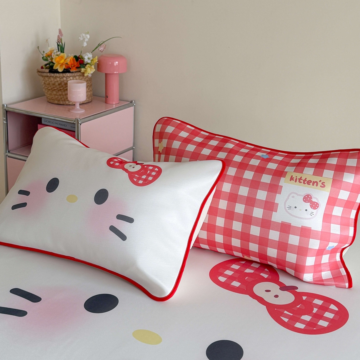 91家纺网 家纺一手货源 找家纺 美乐迪家纺 2026新款大版水光冰丝凉席席子凉席 大脸猫