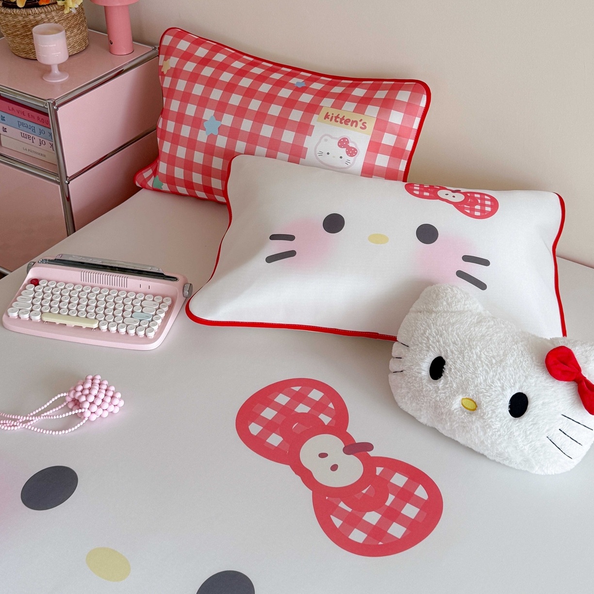 91家纺网 家纺一手货源 找家纺 美乐迪家纺 2026新款大版水光冰丝凉席席子凉席 大脸猫