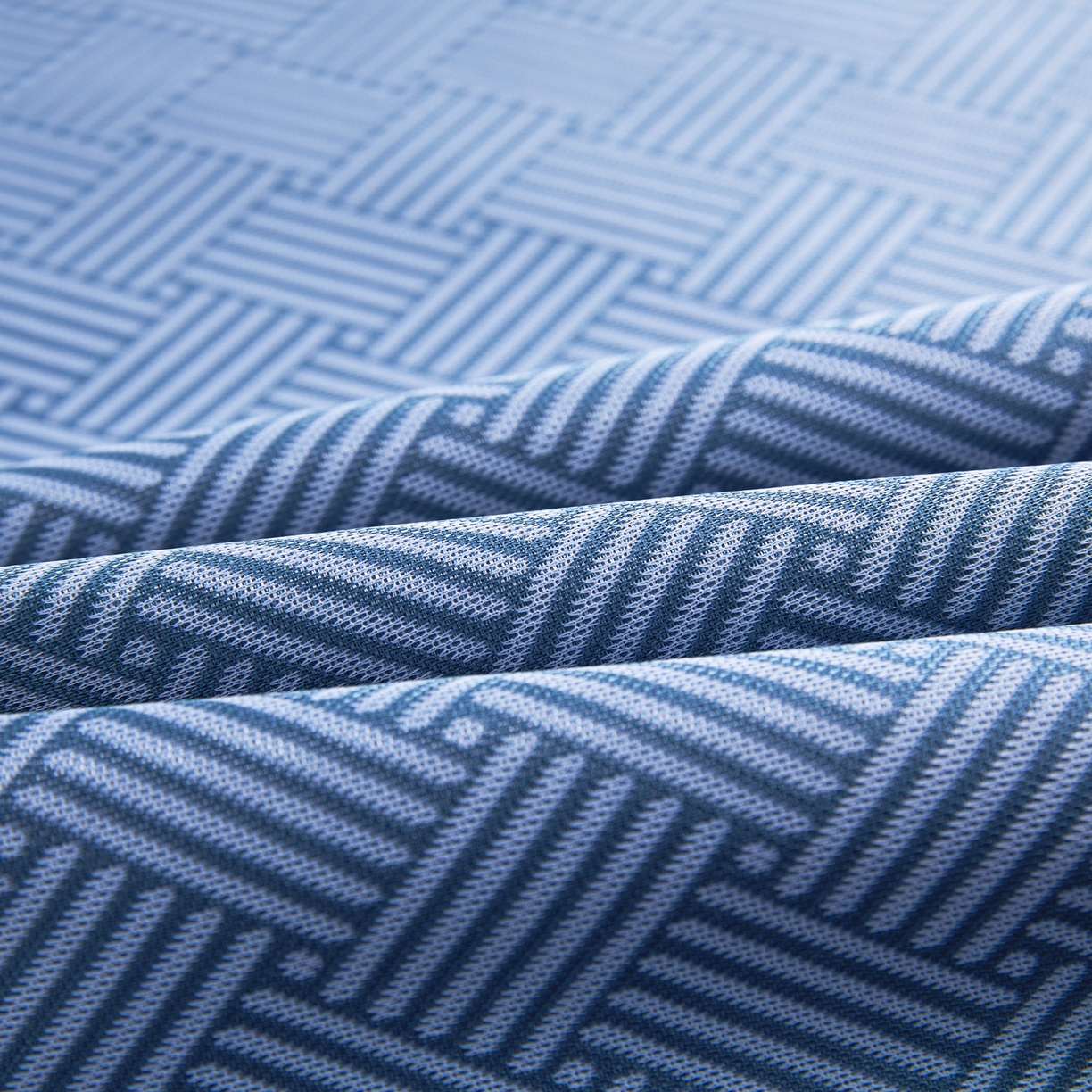 91家纺网 家纺一手货源 找家纺 席之家 2026新款可机洗水洗艾草凉感冰丝高精密碳光软席席子凉席 蓝色