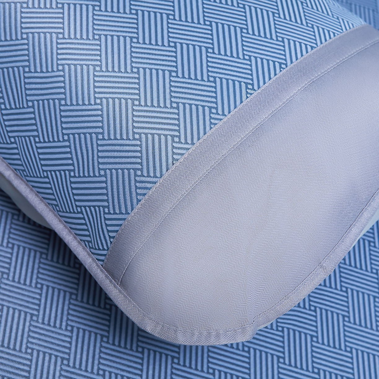 91家纺网 家纺一手货源 找家纺 席之家 2026新款可机洗水洗艾草凉感冰丝高精密碳光软席席子凉席 蓝色