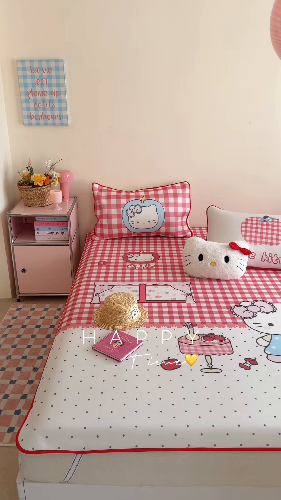 91家纺网 家纺一手货源 找家纺 美乐迪家纺 2026新款大版水光冰丝凉席席子凉席 苹果猫猫