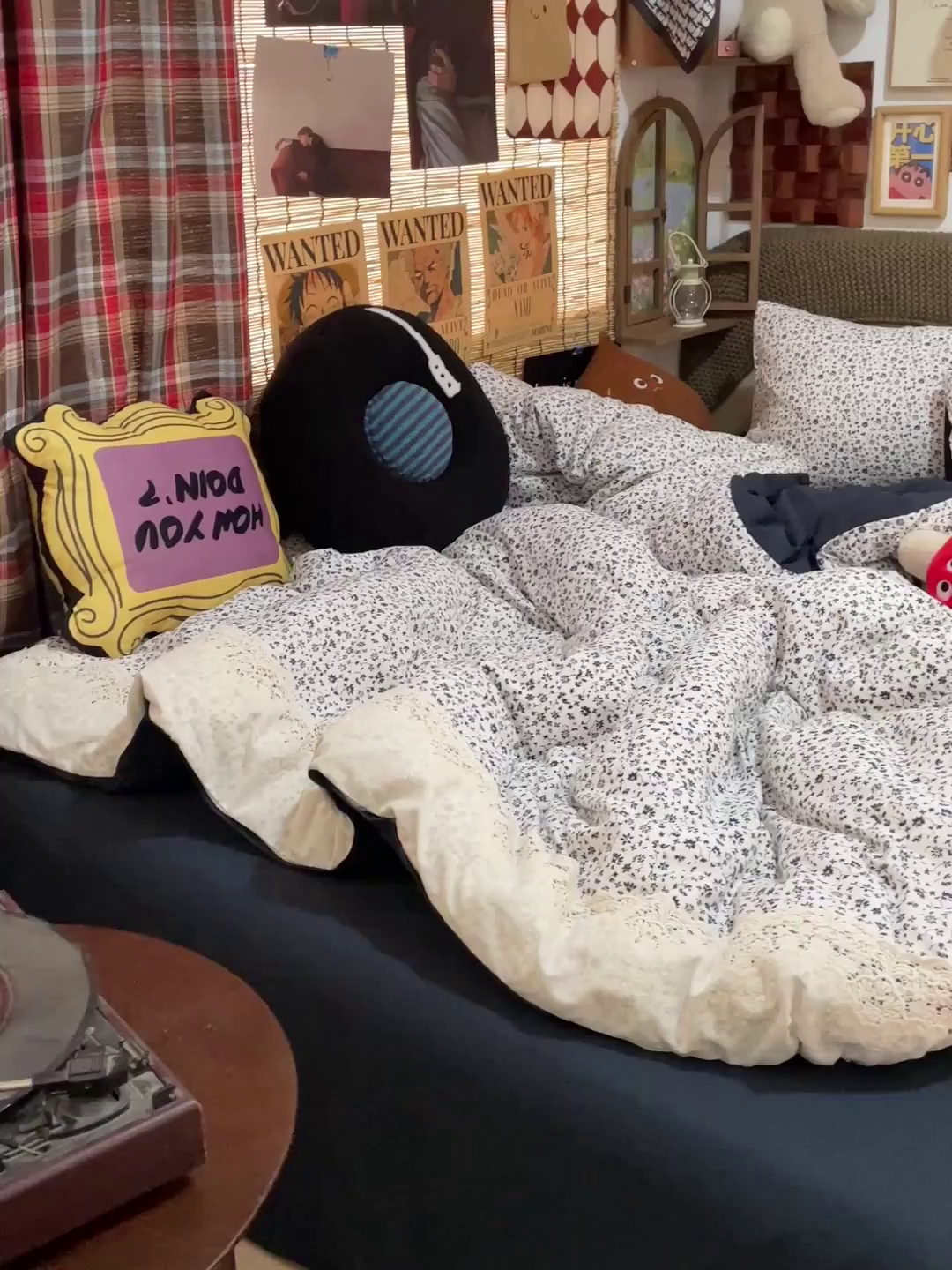 91家纺网 家纺一手货源 找家纺 水墨江南 2026新款甜美复古花边四件套 复古花边-烟青