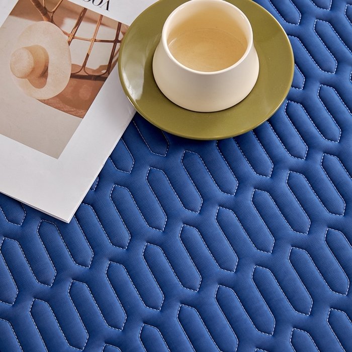 91家纺网 家纺一手货源 找家纺 羽梦家纺 2026新款冰柔丝乳胶床裙款凉席深睡蓝