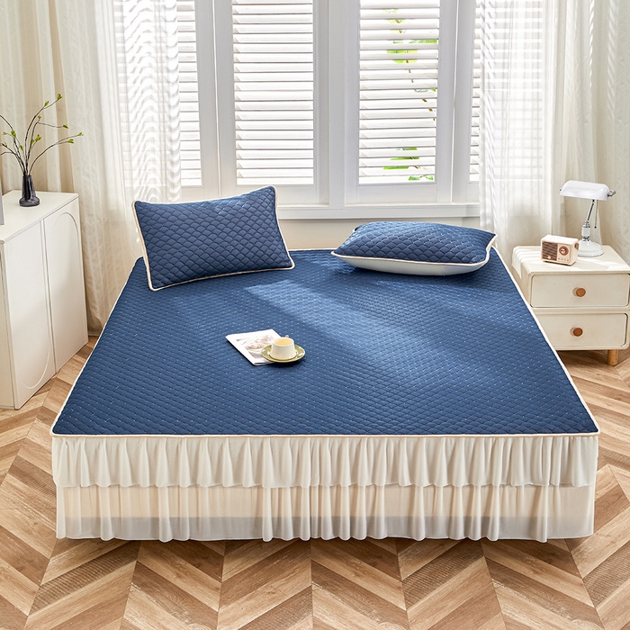 91家纺网 家纺一手货源 找家纺 （总）羽梦家纺 2026新款硅胶床裙款凉席席子