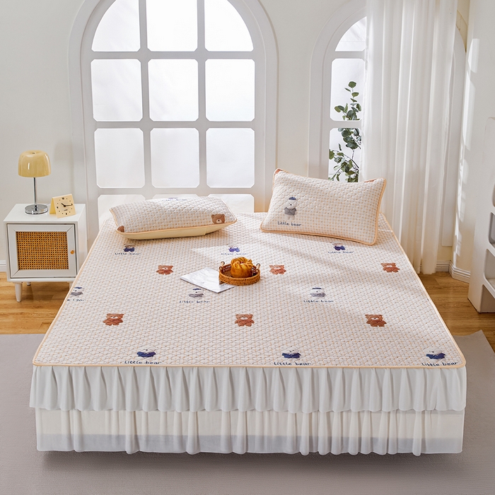 91家纺网 家纺一手货源 找家纺 （总）羽梦家纺 2026新款硅胶床裙款凉席席子