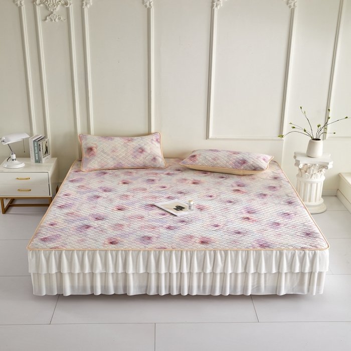 91家纺网 家纺一手货源 找家纺 （总）羽梦家纺 2026新款硅胶床裙款凉席席子