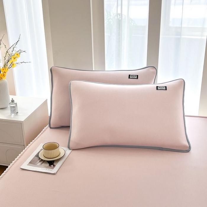 91家纺网 家纺一手货源 找家纺 子曰 2026新款PE小清新凉席床裙款 小清新-粉