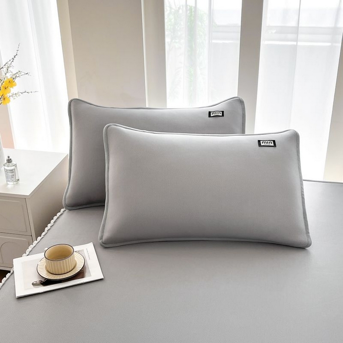 91家纺网 家纺一手货源 找家纺 子曰 2026新款PE小清新凉席床裙款 小清新-灰