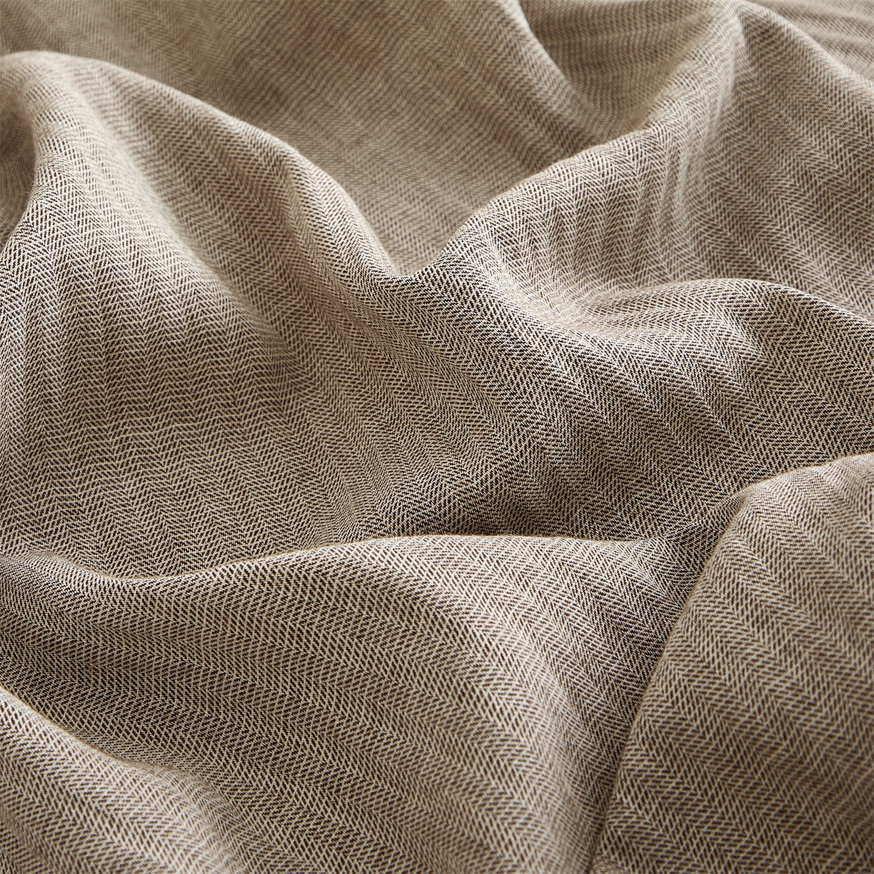 91家纺网 家纺一手货源 找家纺 优眠坊 2026新款简约色织水洗棉麻人字纹单品床笠单件床笠 时空灰