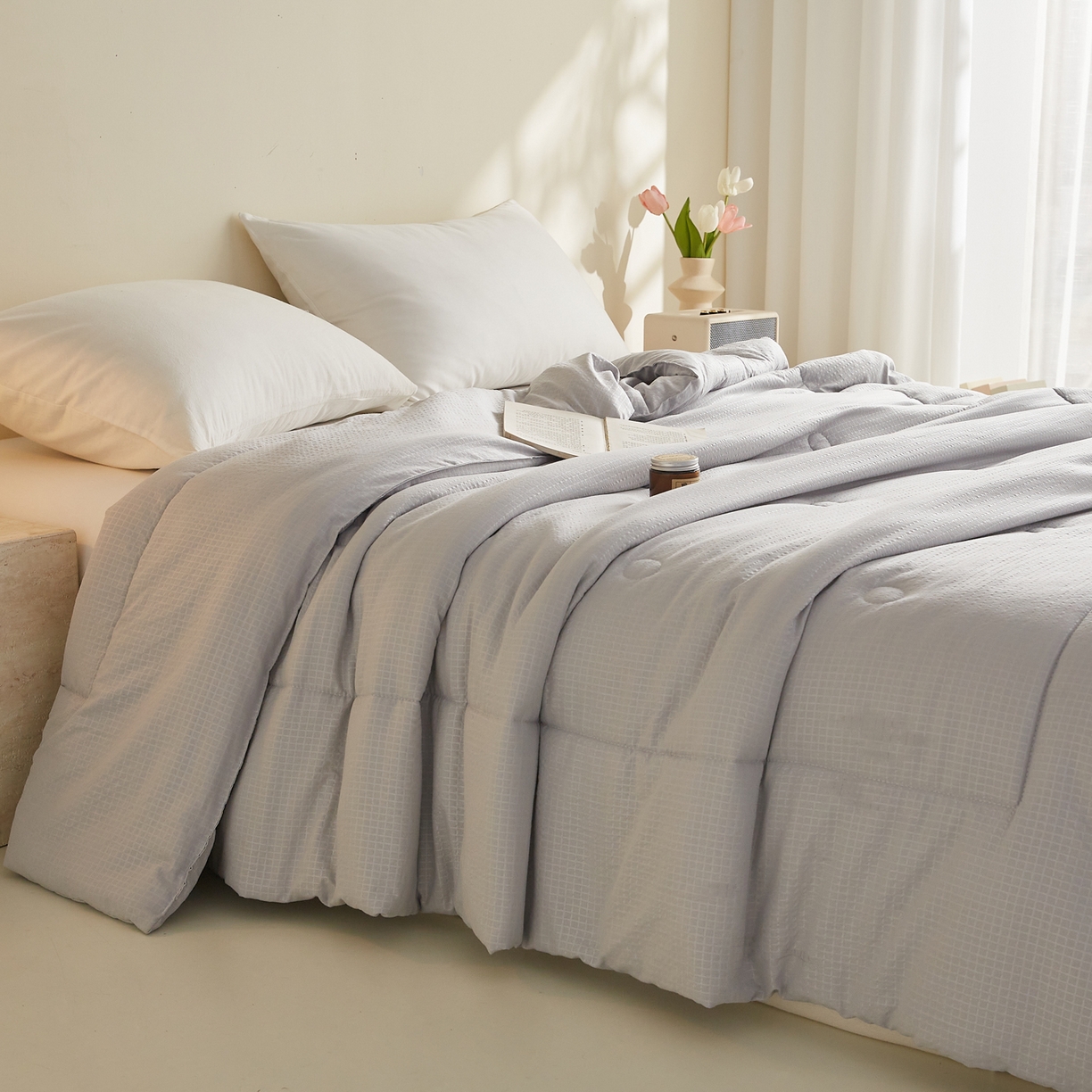 91家纺网 家纺一手货源 找家纺 （总）帕芬鸟家纺 2026春夏新款A+无染大豆夏被夏凉被空调被