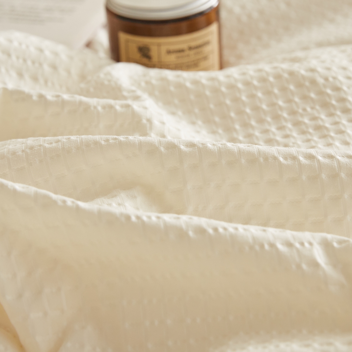 91家纺网 家纺一手货源 找家纺 帕芬鸟家纺 2026春夏新款A+无染大豆夏被夏凉被空调被 无染-米白