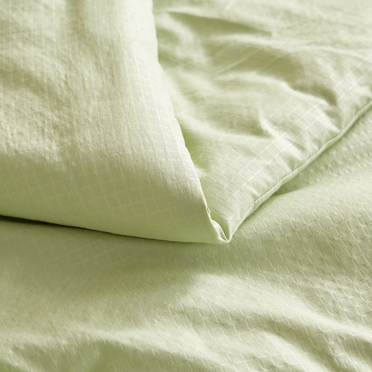 91家纺网 家纺一手货源 找家纺 帕芬鸟家纺 2026春夏新款A+无染大豆夏被夏凉被空调被 无染-水绿