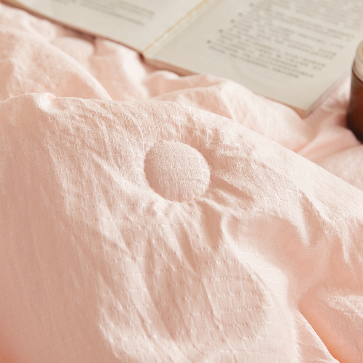 91家纺网 家纺一手货源 找家纺 帕芬鸟家纺 2026春夏新款A+无染大豆夏被夏凉被空调被 无染-玉粉