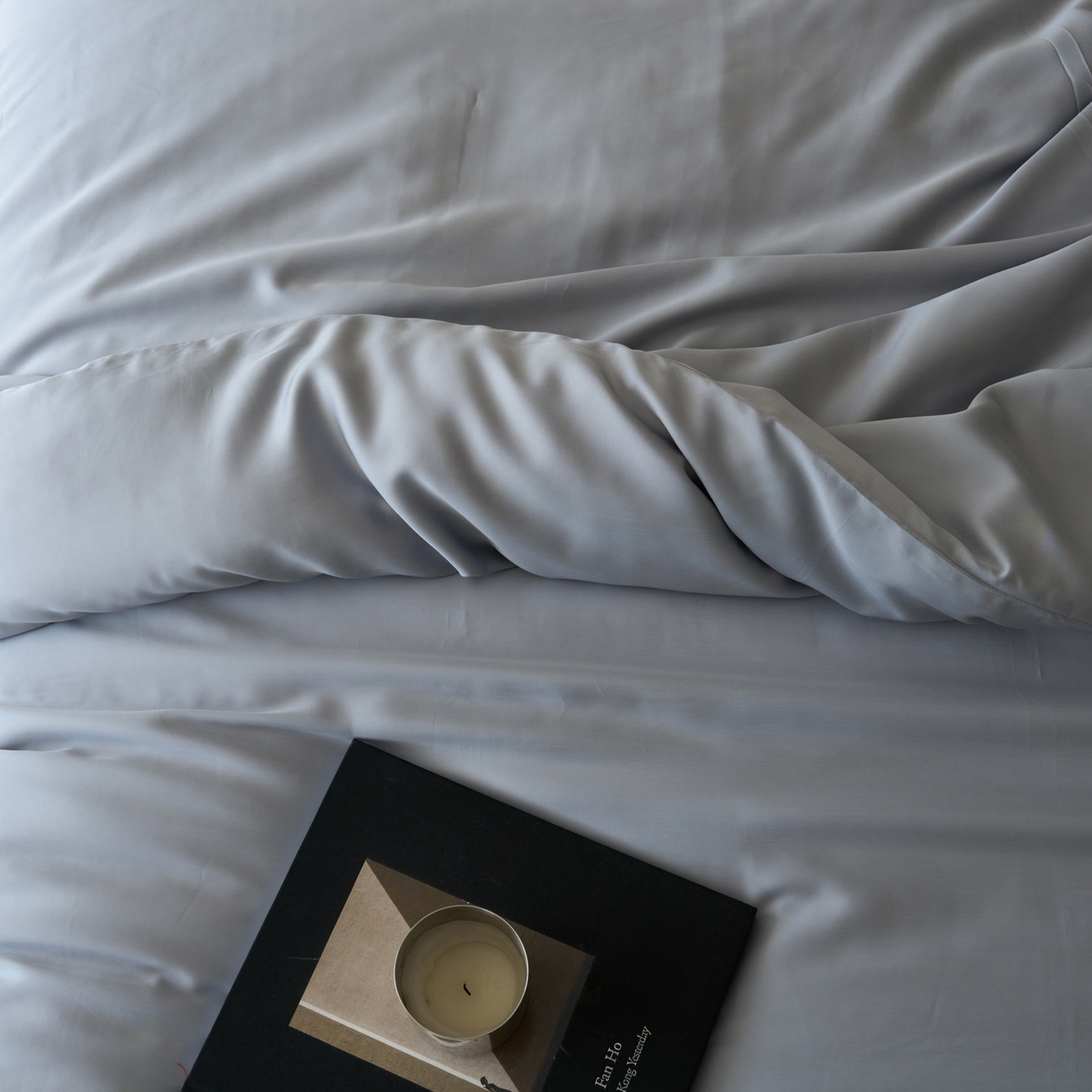 91家纺网 家纺一手货源 找家纺 简纯主义 2026新款100S超细旦进口兰精天丝单被套被套单件 暮蓝