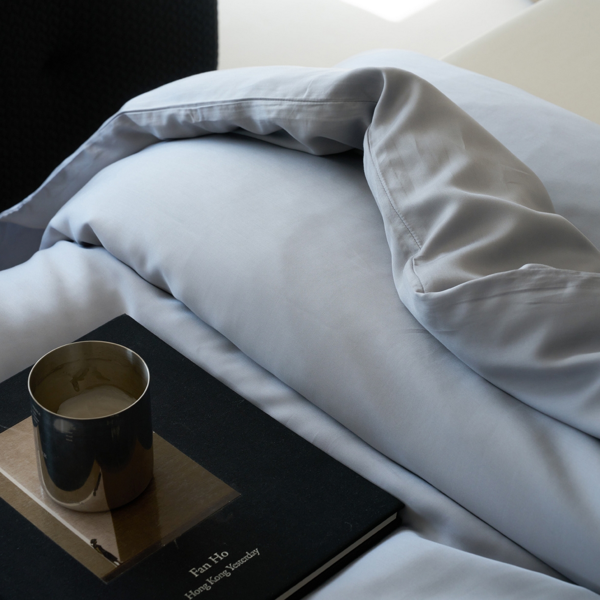 91家纺网 家纺一手货源 找家纺 简纯主义 2026新款100S超细旦进口兰精天丝单被套被套单件 暮蓝