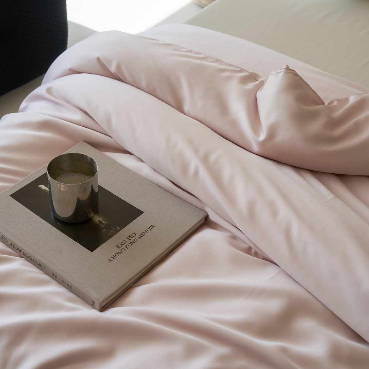 91家纺网 家纺一手货源 找家纺 简纯主义 2026新款100S超细旦进口兰精天丝单被套被套单件 柔霜粉