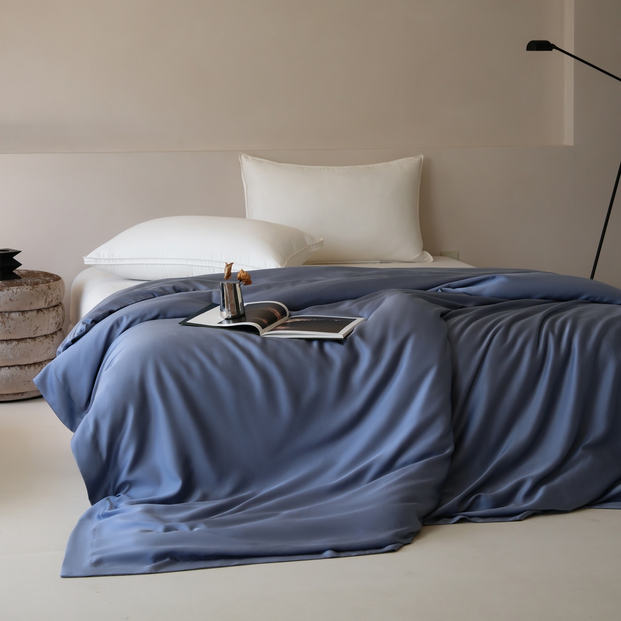 简纯主义 2026新款100S超细旦进口兰精天丝单被套被套单件 太妃灰