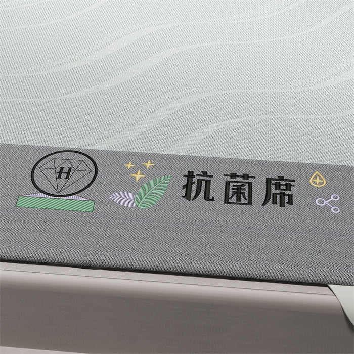 91家纺网 家纺一手货源 找家纺 yyds网供 2026新款艾草抗菌冰丝凉席碳光席冰丝席床笠水洗折叠空调软席子三件套学生宿舍 床席款-艾草抗菌冰丝-灰