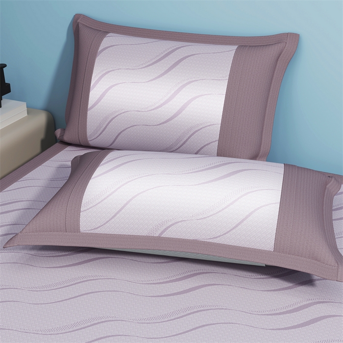 91家纺网 家纺一手货源 找家纺 yyds网供 2026新款艾草抗菌冰丝凉席碳光席冰丝席床笠水洗折叠空调软席子三件套学生宿舍 床席款-艾草抗菌冰丝-紫