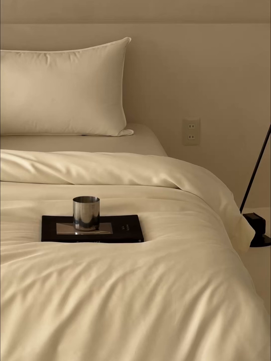 91家纺网 家纺一手货源 找家纺 简纯主义 2026新款100S超细旦进口兰精天丝单被套被套单件 杏仁白