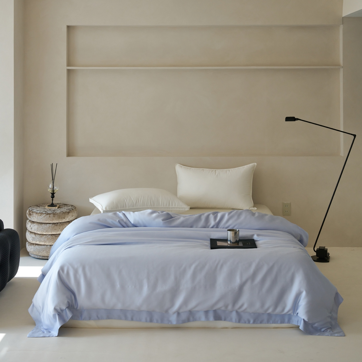 91家纺网 家纺一手货源 找家纺 简纯主义 2026新款100S超细旦进口兰精天丝单被套被套单件 云醉了